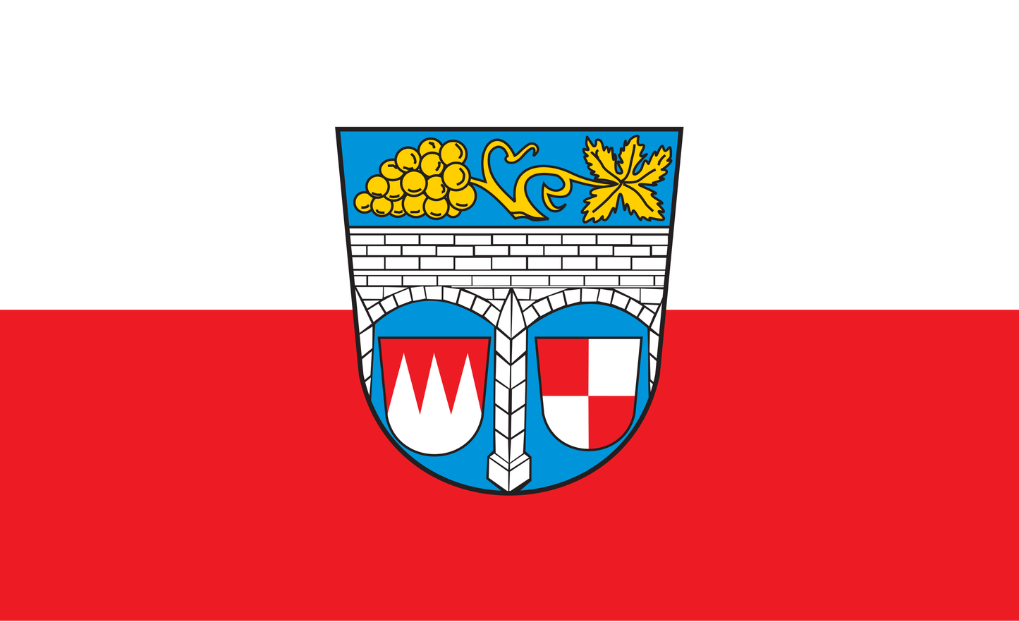 Kitzingen Kreis Flagge Bayern