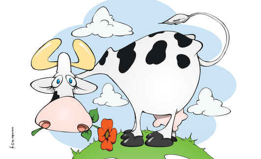 Kuh witzig Flagge, Kühe, Kuhflaggen