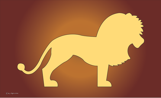 Löwe, Löwenkopf, Tierflagge