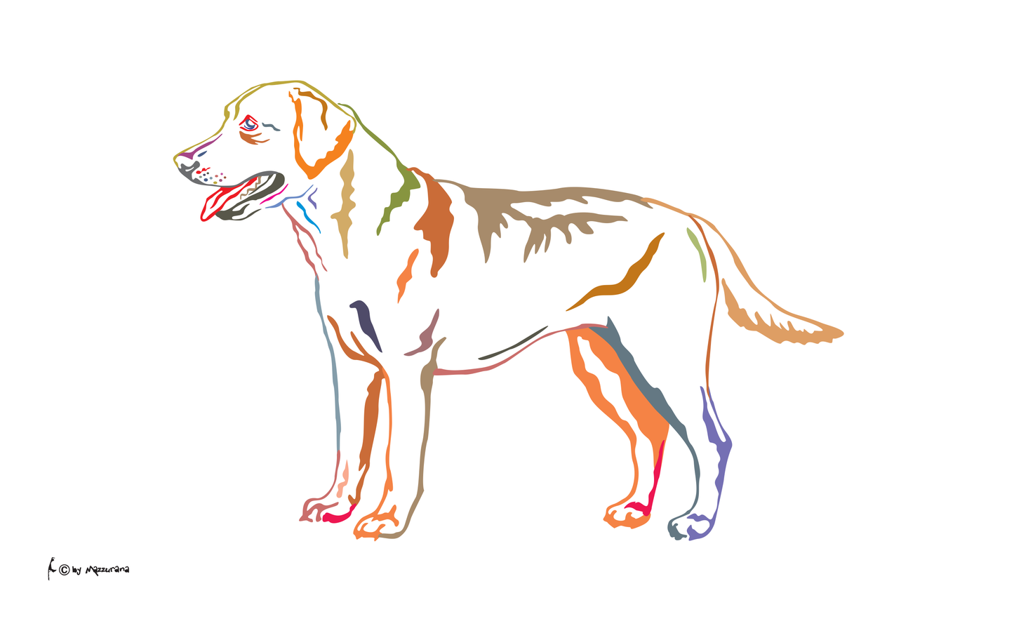 Labrador Redriver Flagge, Hundeflagge ,Tierflaggen, Sportflaggen, Vereinsfahnen, Verbandsflaggen