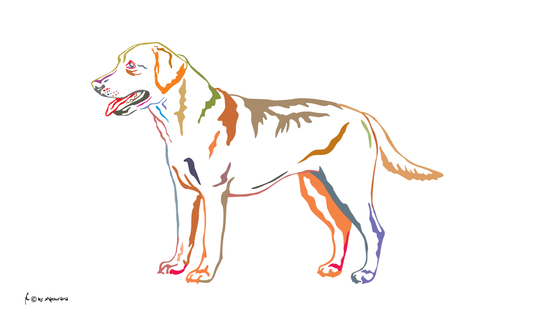 Labrador Redriver Flagge, Hundeflagge ,Tierflaggen, Sportflaggen, Vereinsfahnen, Verbandsflaggen