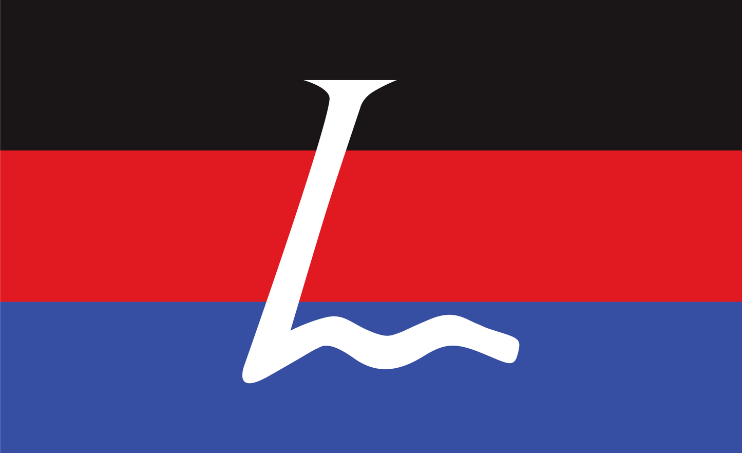 Langeroogflagge, Deutsche Inselnflagge, Deutschland, Bundesländerflaggen, Gemeindeflaggenlagge