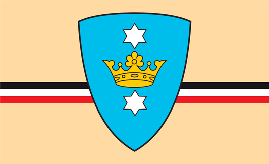 Loebenichflagge mit Wappen, ehem. Deutschland