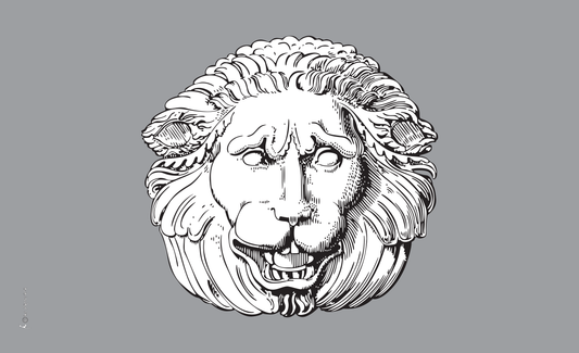 Löwenkopf-Flagge,2, Spassfahnen, Fantasiefahnen, Kinderfahnen