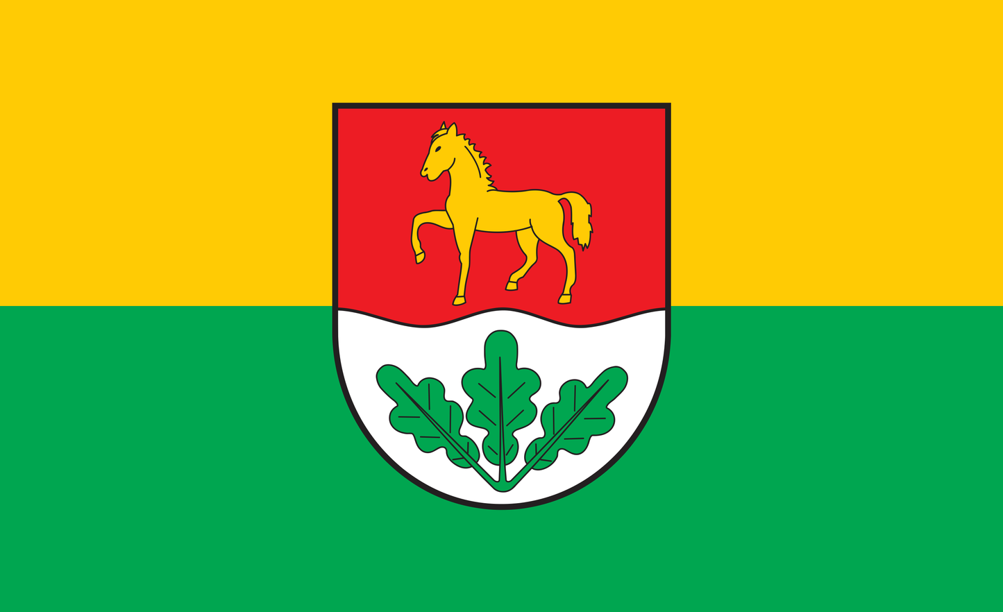 Ludwigslust Kreis Flagge, Mecklenburg Vorpommern