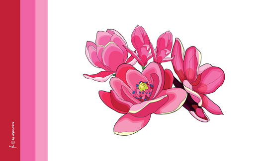 Magnolien Blume Flagge