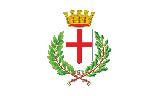 Mailand Citi Wappen, Italien, Nationalfahnen