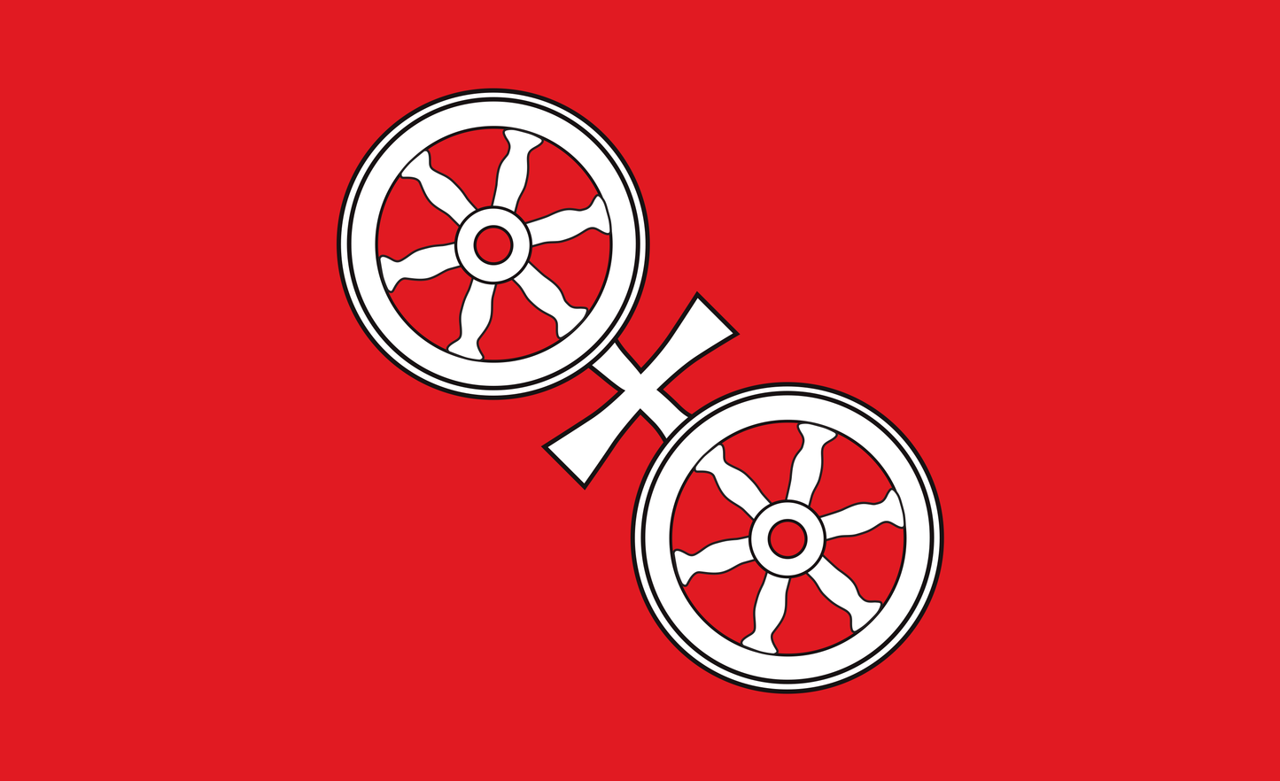 Mainz Flagge, Rheinland-Pfalz, Städteflagge, Gemeinden