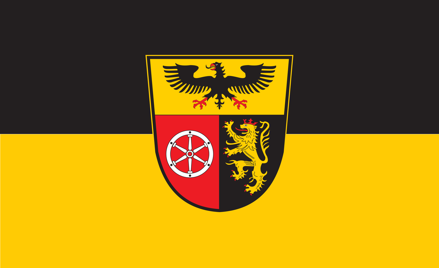 Mainz Bingen Kreis Flagge Baden Württemberg