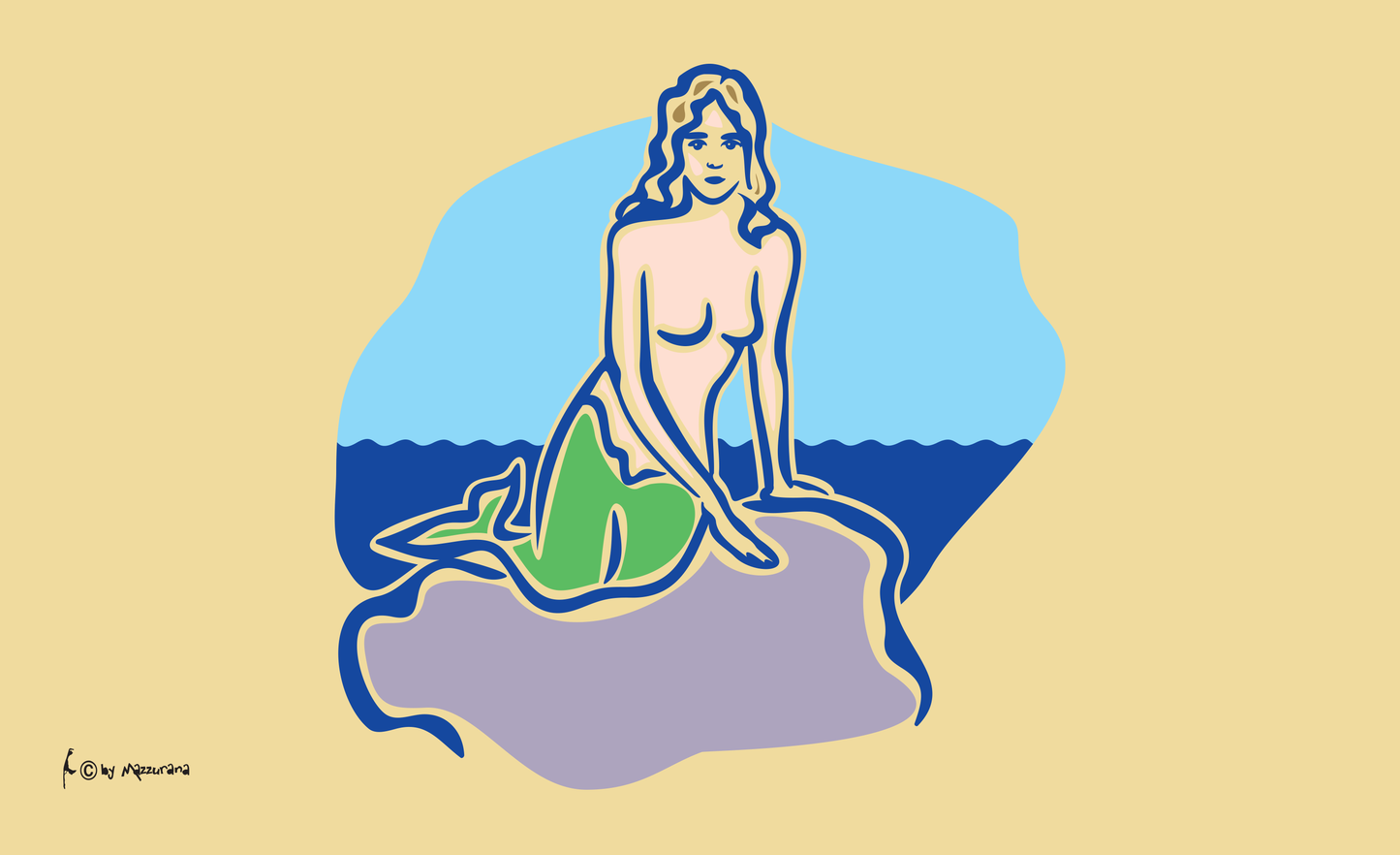 Meerjungfrau Flagge