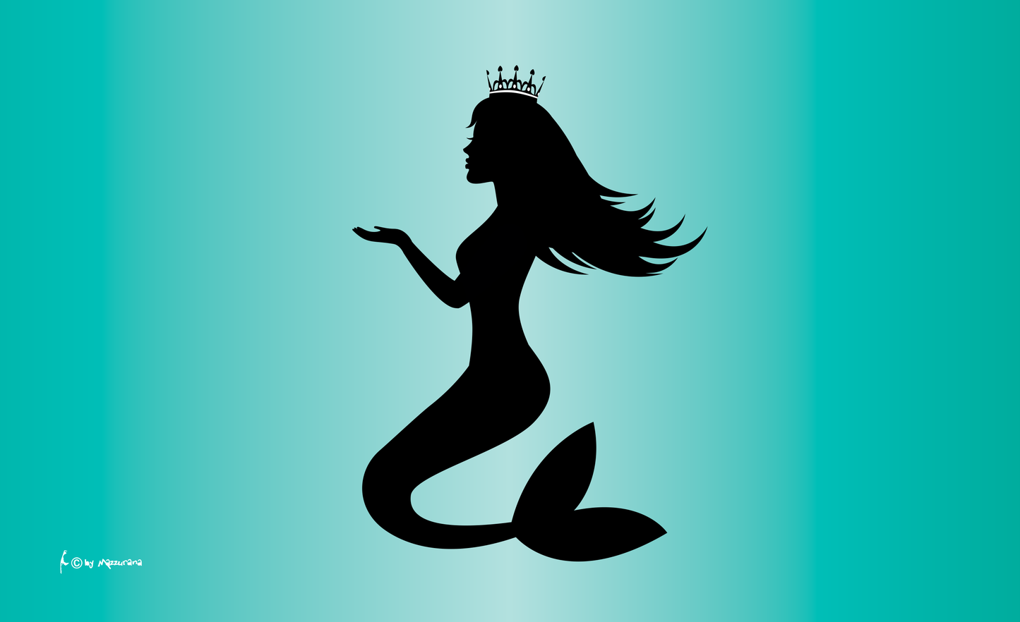 Meerjungfrauflagge 17, Maritim, Seglerflagge, Mototbootflagge