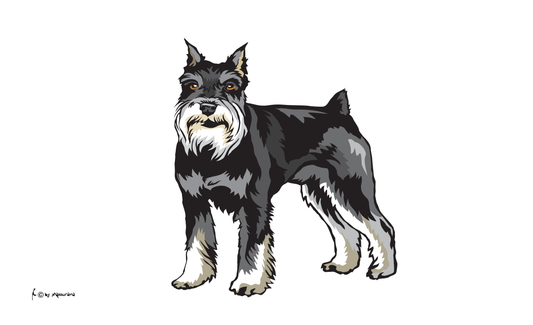 Miniature Schnauzer flag, dog flag, animal flags, sports flags, club flags, association flags
