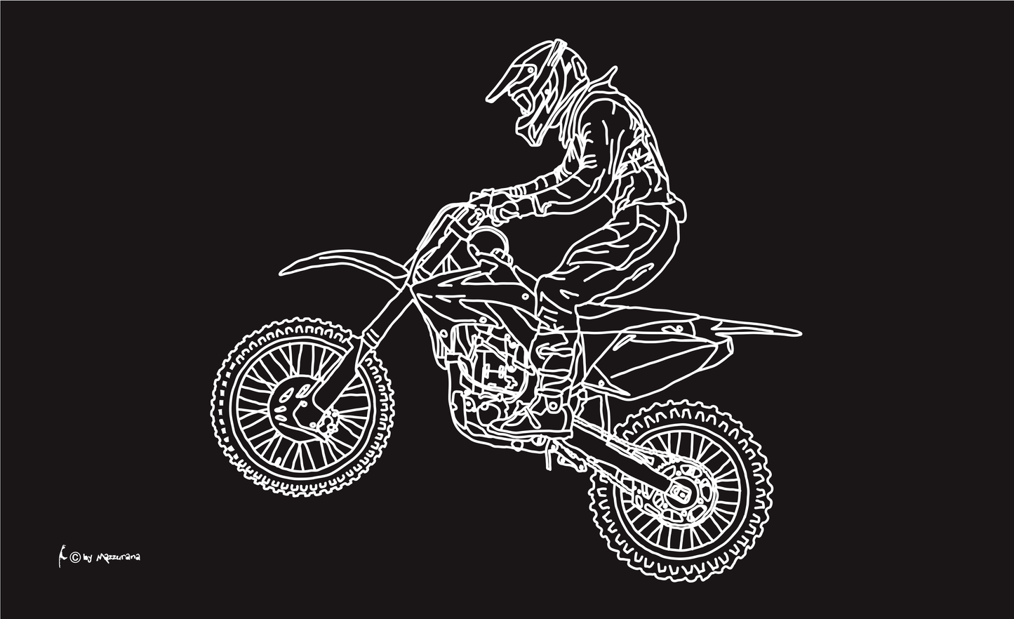 Moto Cross Biker SW Flagge, Motorradflagge, Motorrad, Bikerflagge
