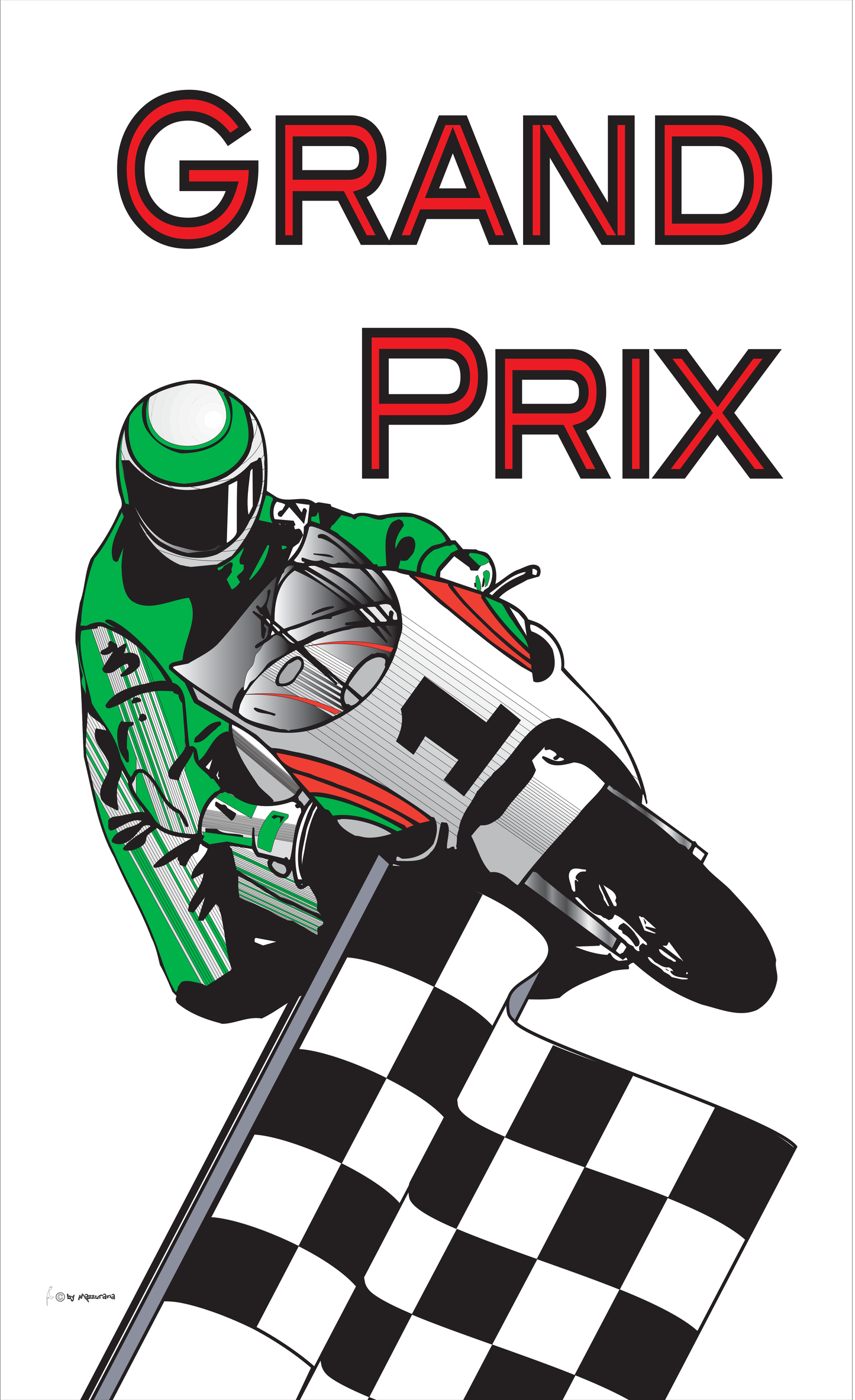 Grand Prix-Flagge,Autofahne, Motoradflaggen,Motorsportflaggen,Formel1-Flaggen