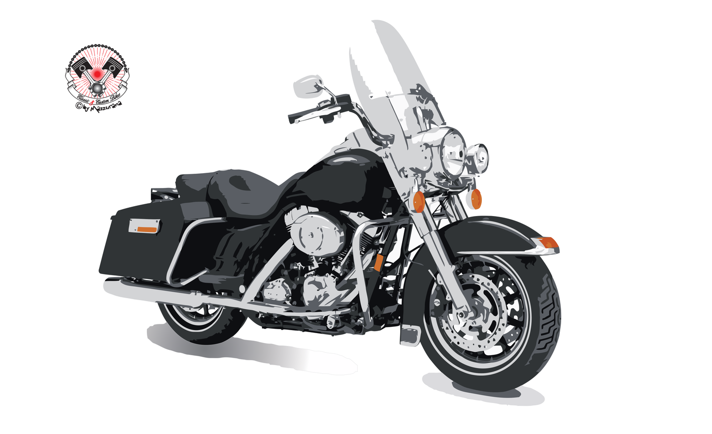 Motorradflagge 1-Classic
