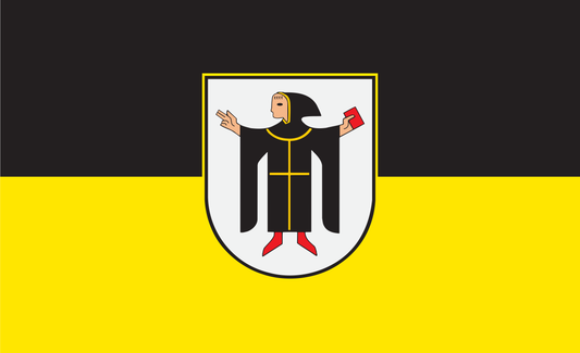 Münchner Kindel Flagge, Bayernflagge, Deutschland, Bundesländerflaggen, Gemeindeflaggenlagge