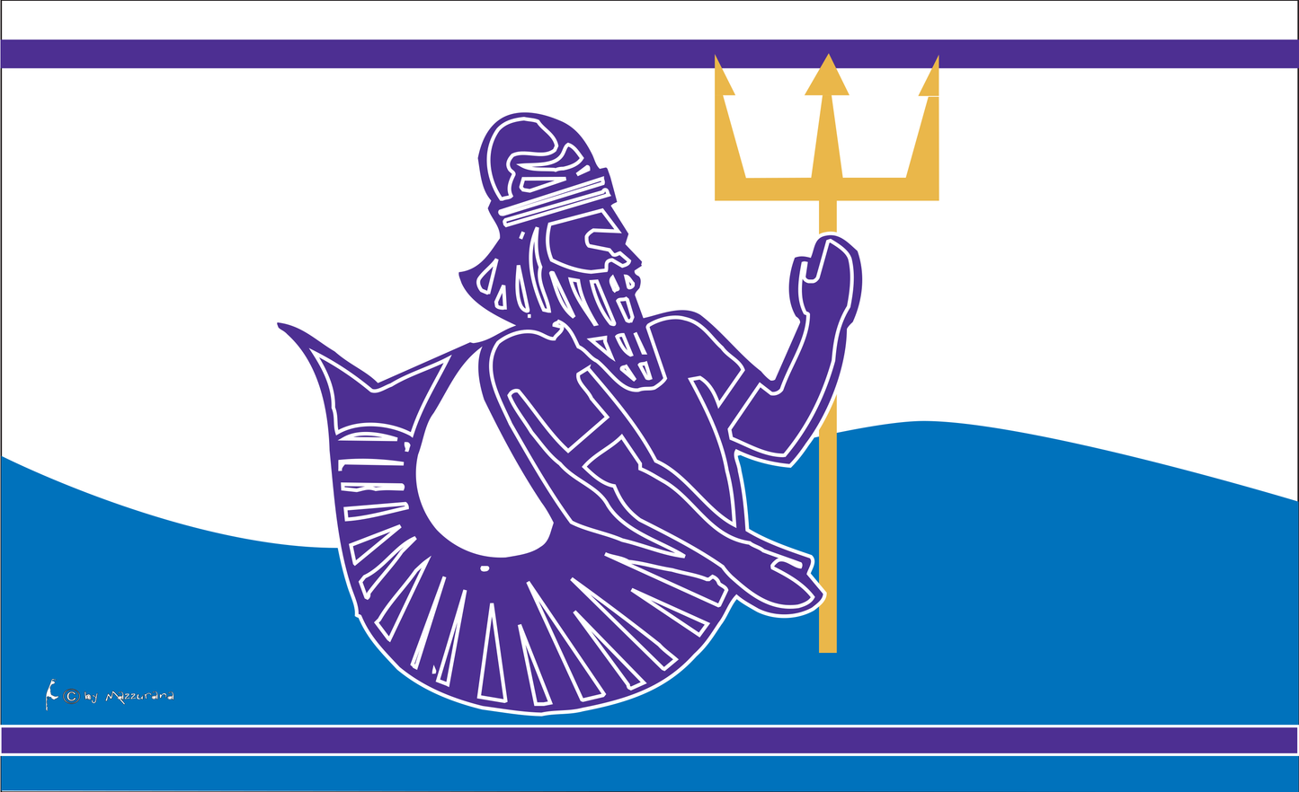 Neptun-Flagge,Maritime-Flaggen,Bootsflaggen,Leuchtturm-Flaggen