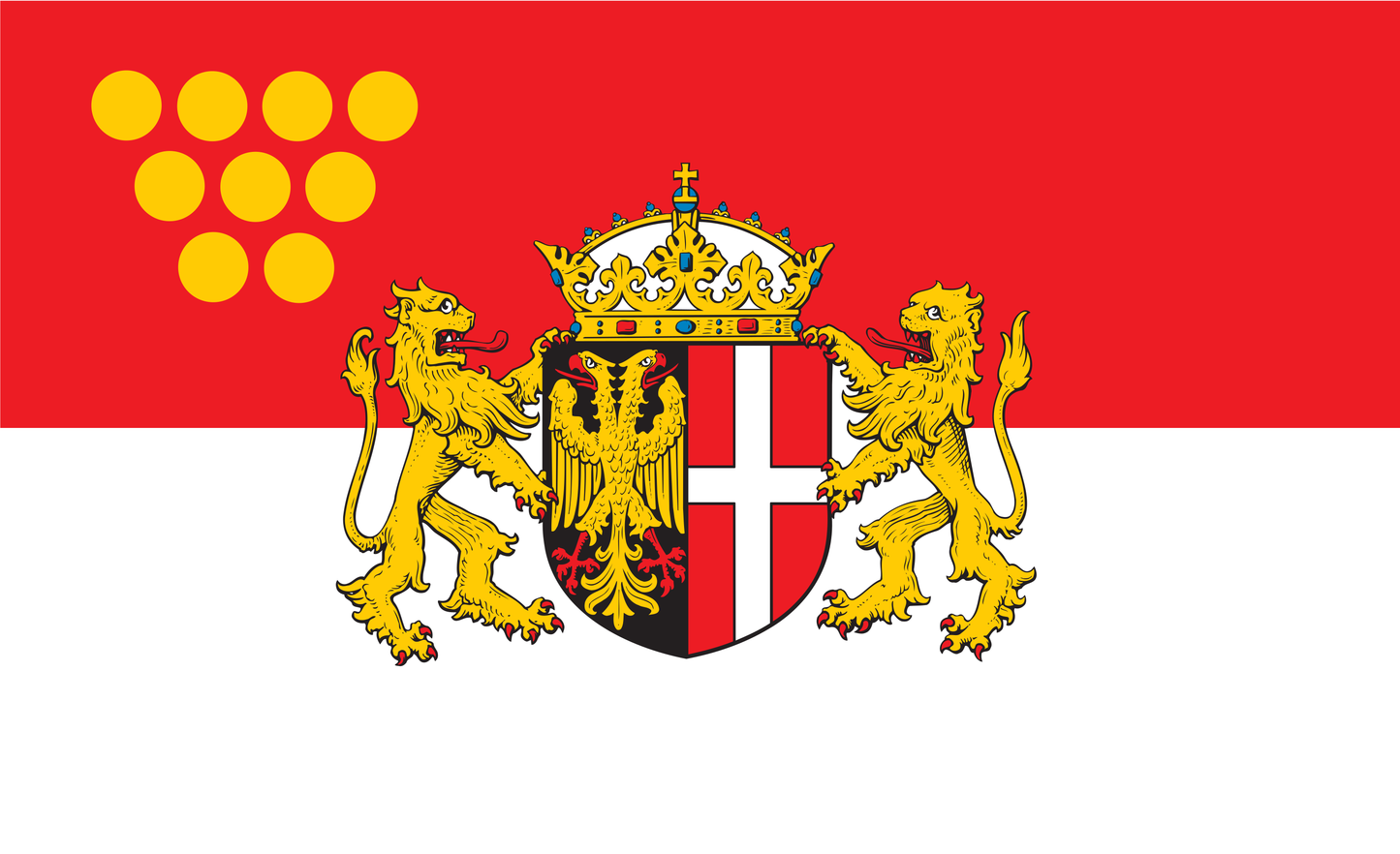 Neuss Flagge, Nordrhein Westfalen