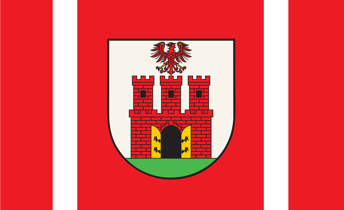 Oderberg Flagge, Brandenburg