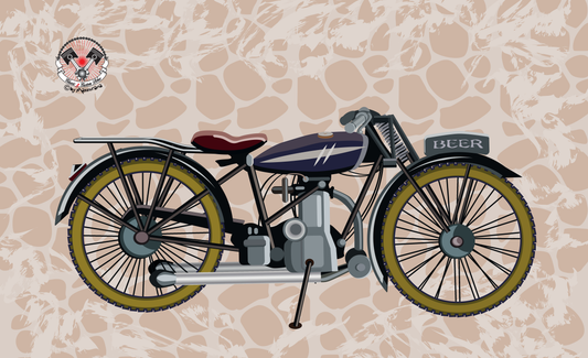Old Bike Flagge, , Motorradflagge, Motorrad, Bikerflagge