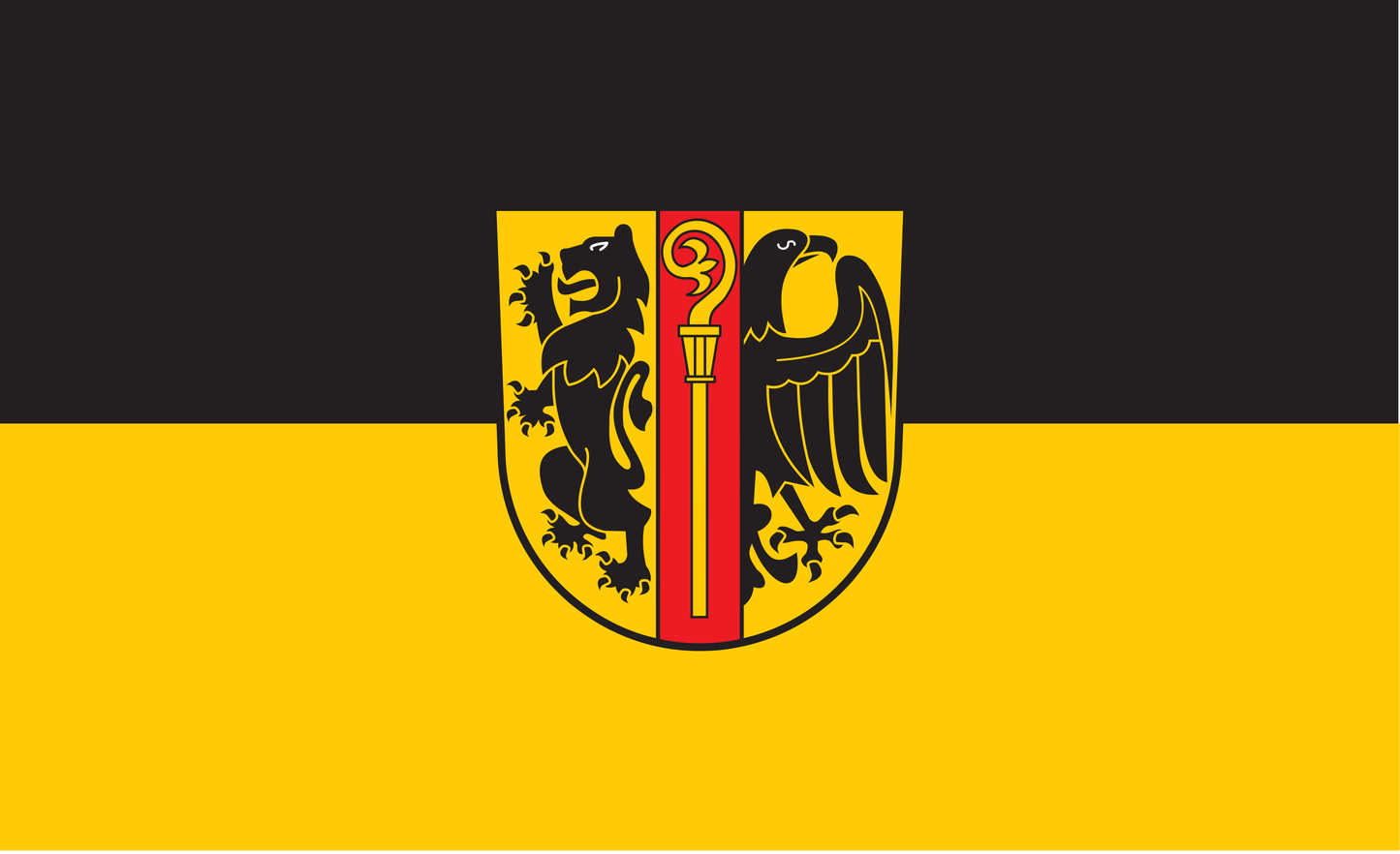 Ostalb Kreis Flagge Baden Württemberg