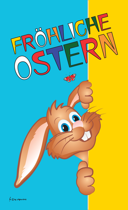 Osterhase Fahne Hoch, Osterfahne