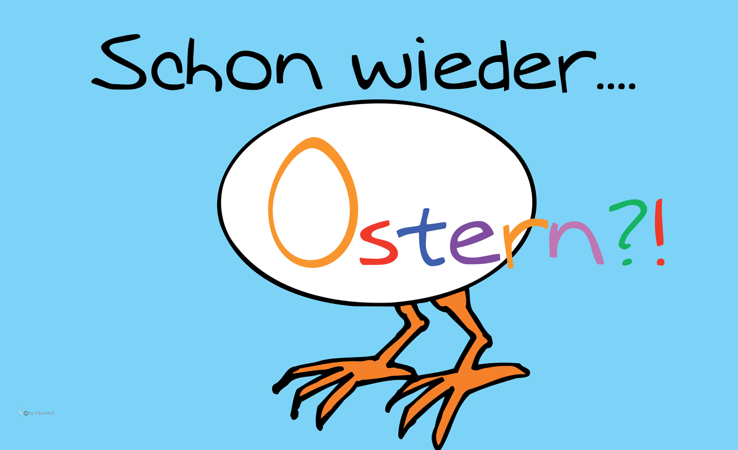 Ei mit Beinen, Osterflagge