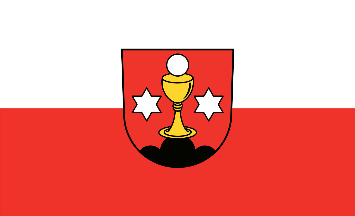 Ottersweier, Gemeindeflagge, Ottersweier Flagge, Ottersweier Fahne