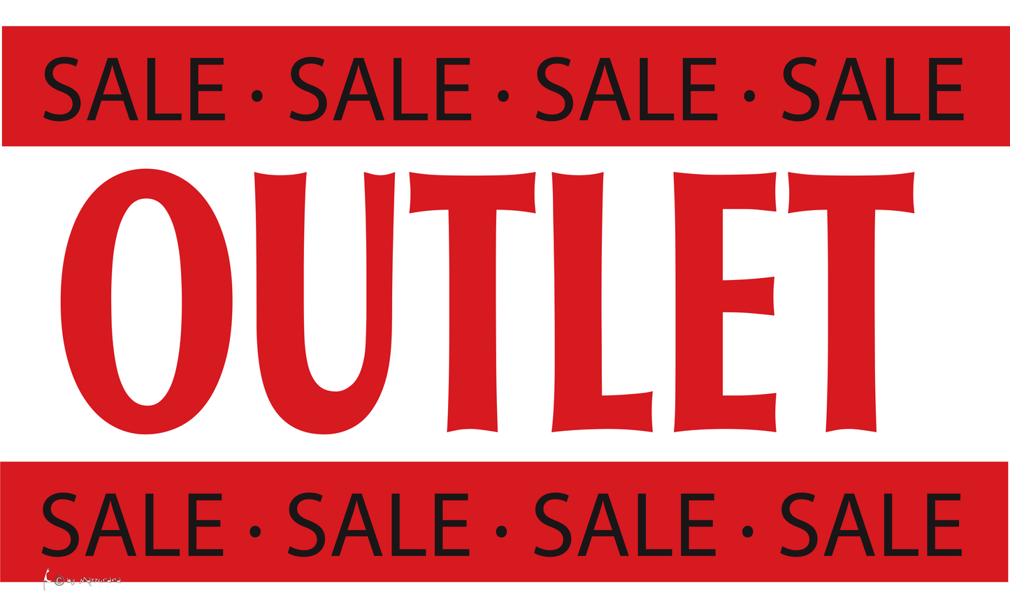 Outletflagge 2, Verkauf-, Marketing- & Werbung-Flaggen