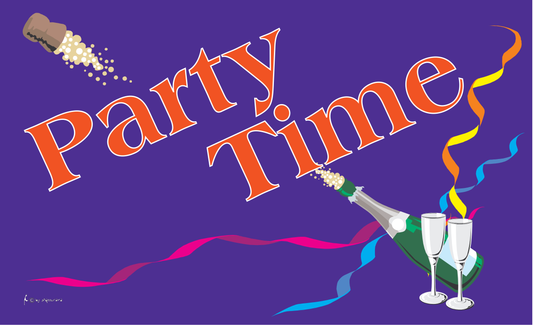 Partytime-Flagge,Festlichkeiten, Partys,Feiern,Familienfeste