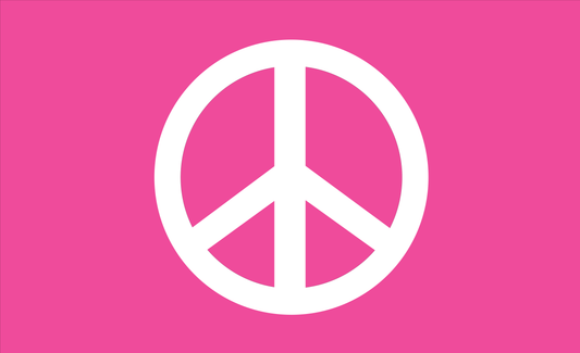 Peace Flagge - Pink 2, Weltfrieden, Peace Fahne, Peace