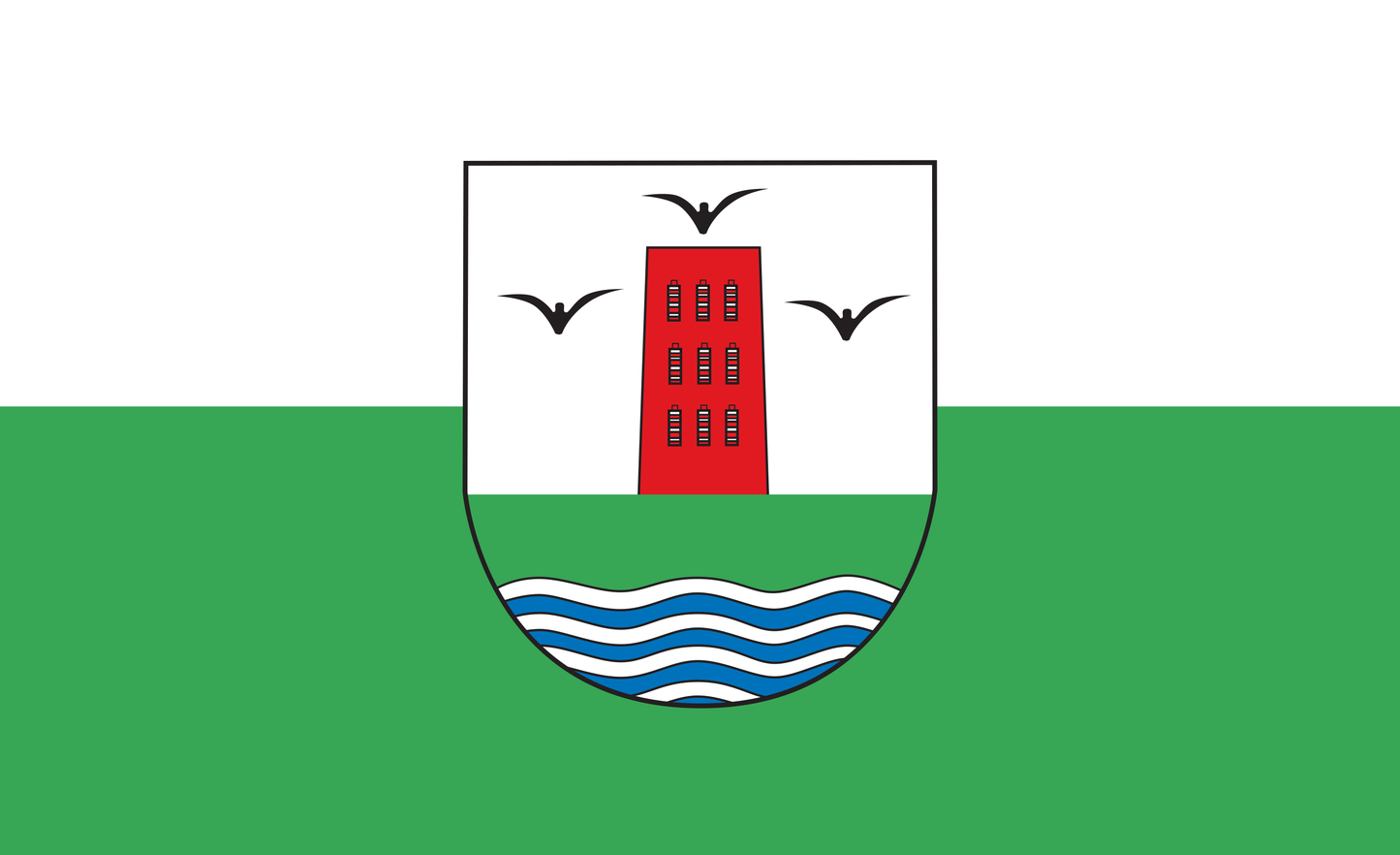 Pellwormflagge, Deutsche Inselnflagge, Deutschland, Bundesländerflaggen, Gemeindeflaggenlagge