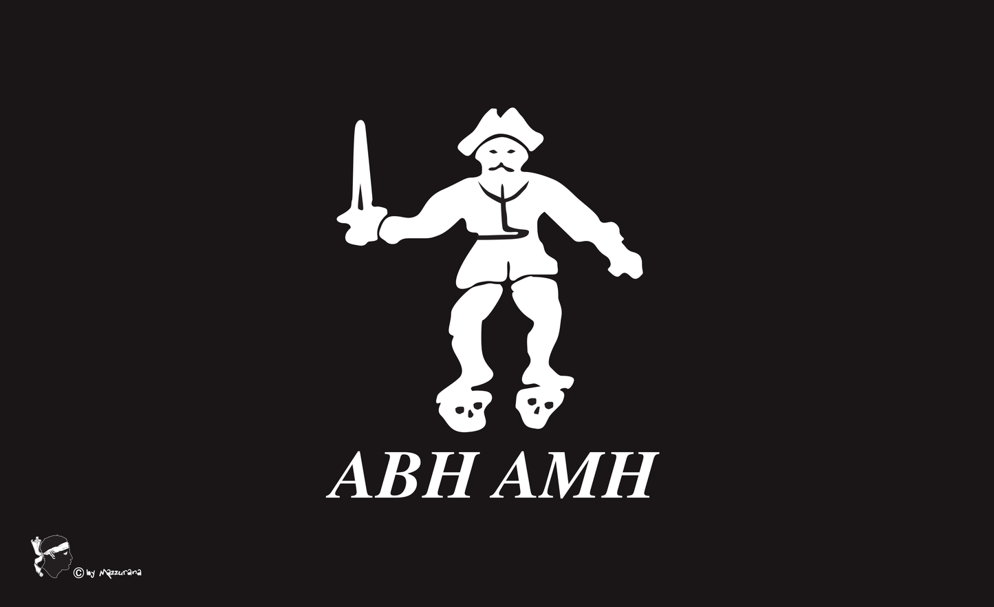 Piratenflagge AHB AMH, Piraten, Pirat, Piratenfahne