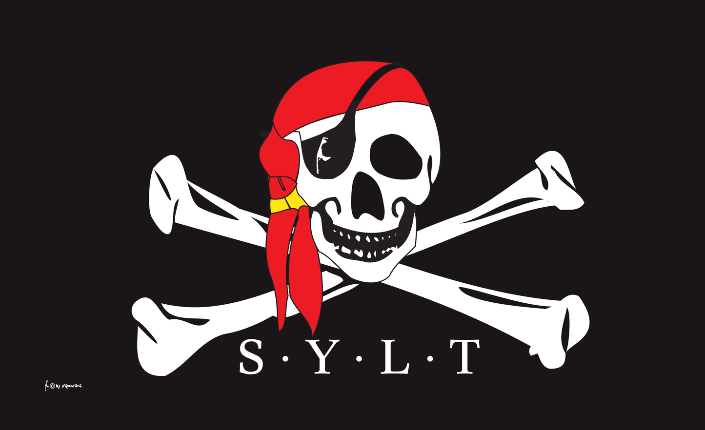 Syltpirat Rotes Kopftuch