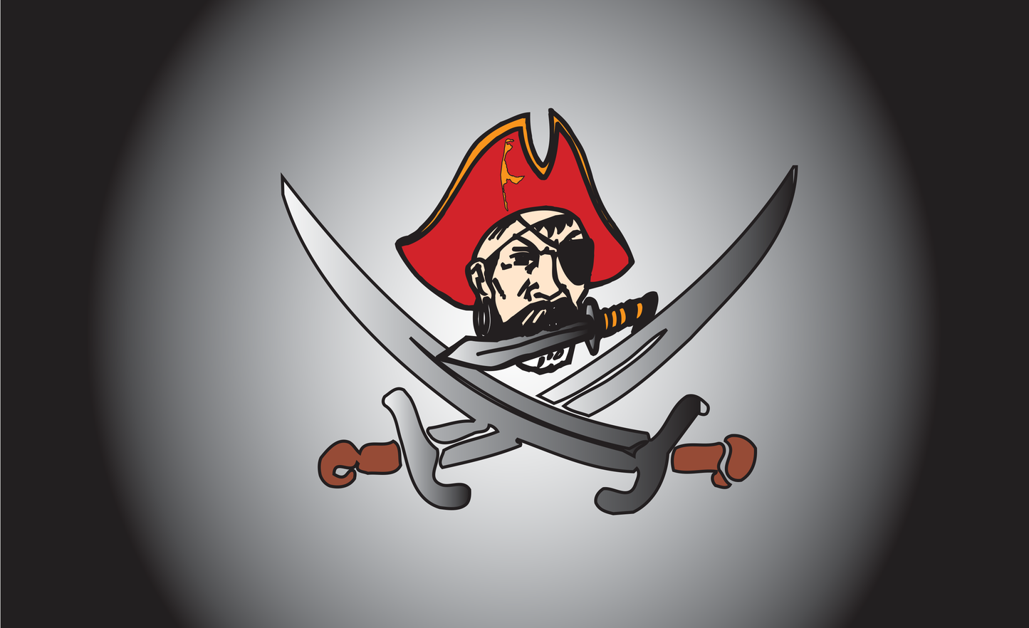 Pirat Roter Hut Messer