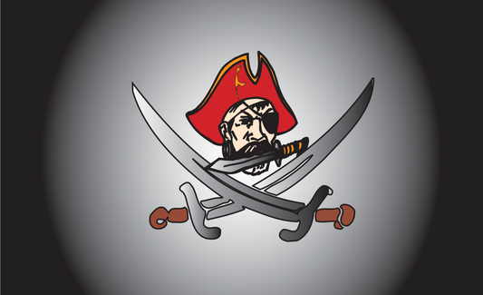 Pirat Roter Hut Messer