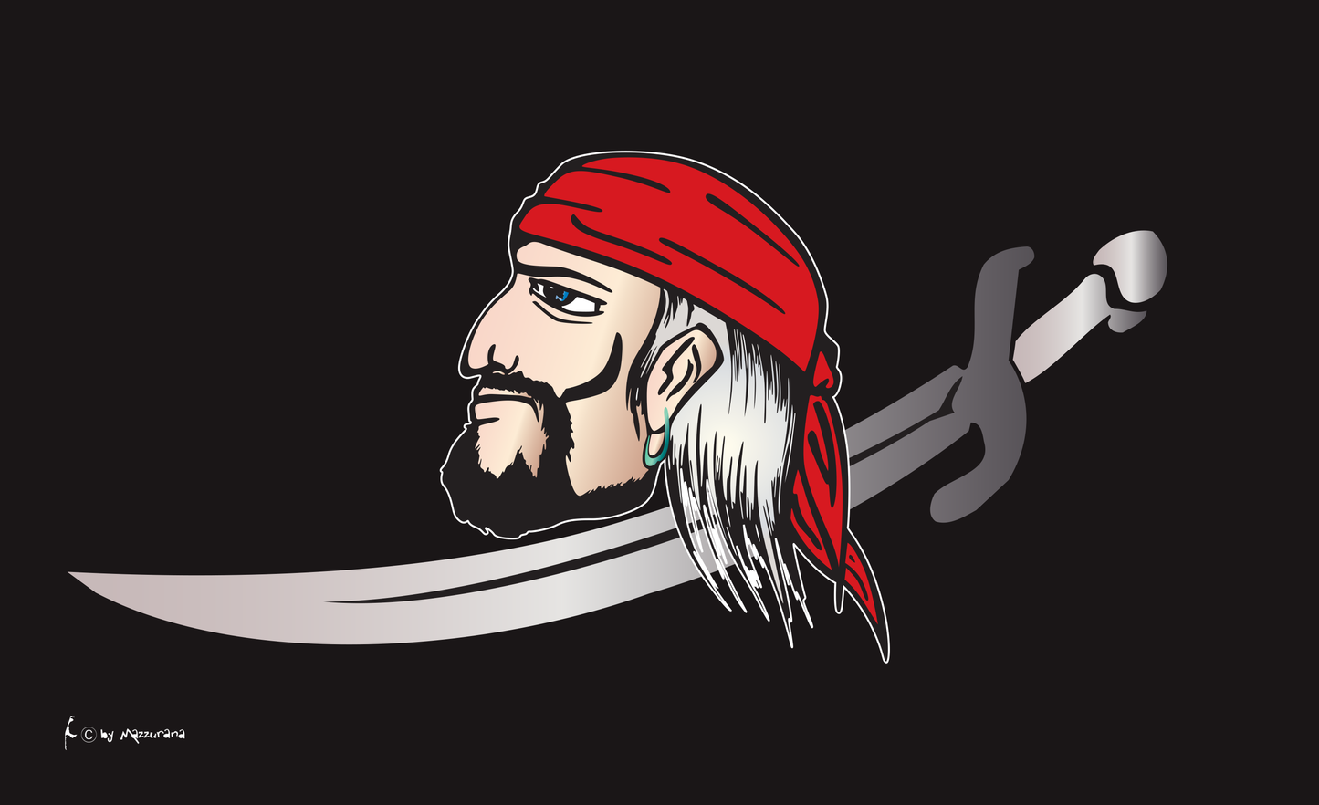 Piratengesicht-Flagge, Piratenfahne