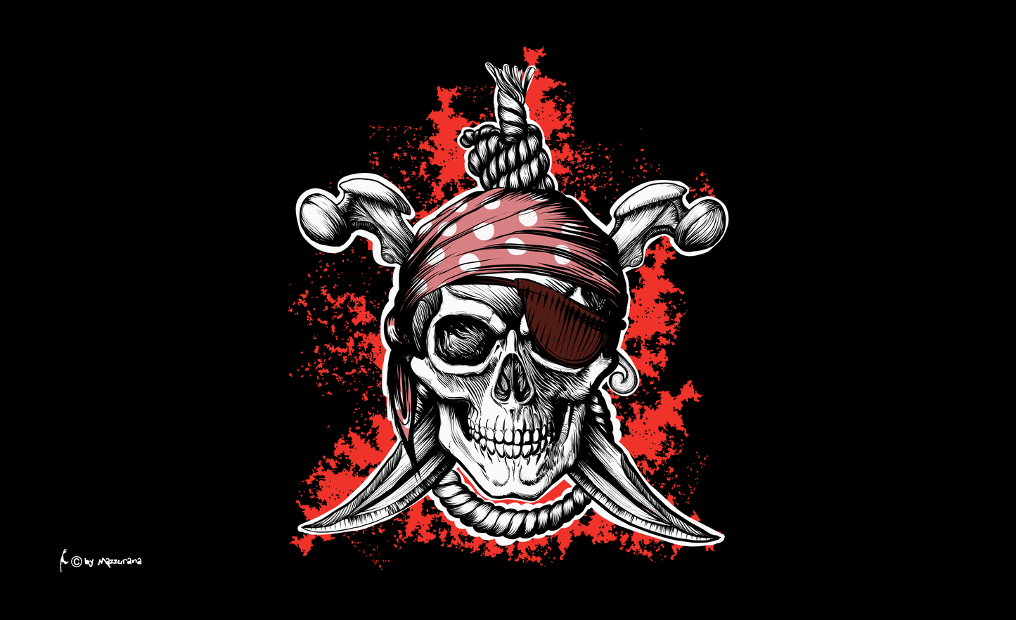 Pirat gehängt Flagge, Piraten, Piratenflagge