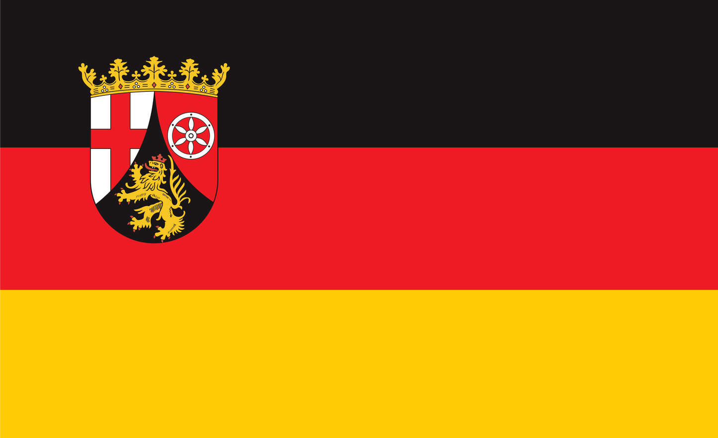 Rheinland-Pfalz Flagge mit Wappen – Vielfalt, Geschichte und Stolz