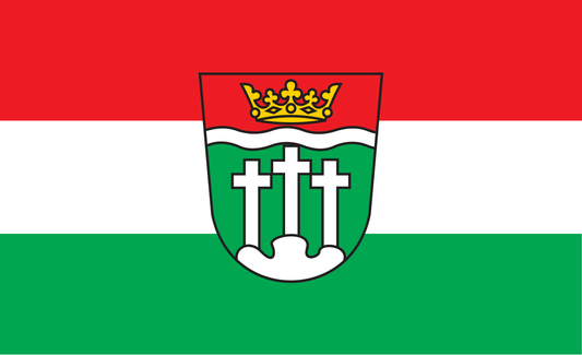 Rhongrabenfeld Kreis Flagge Bayern