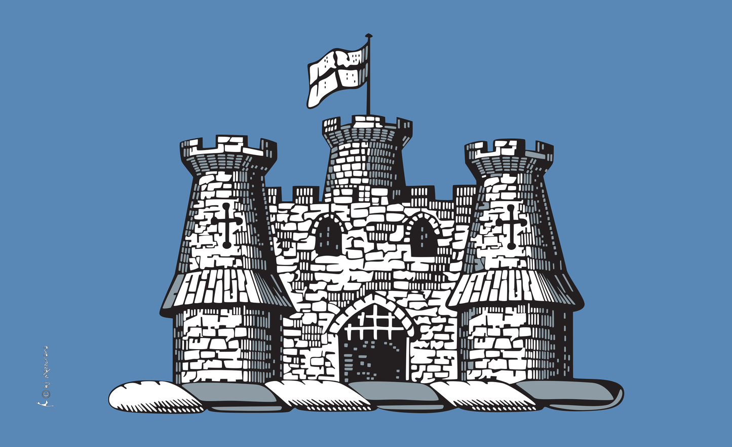 Ritterburg-Flagge, Ritterfahne