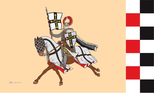 Ritter-Flagge mit Pferd,Ritterfahne