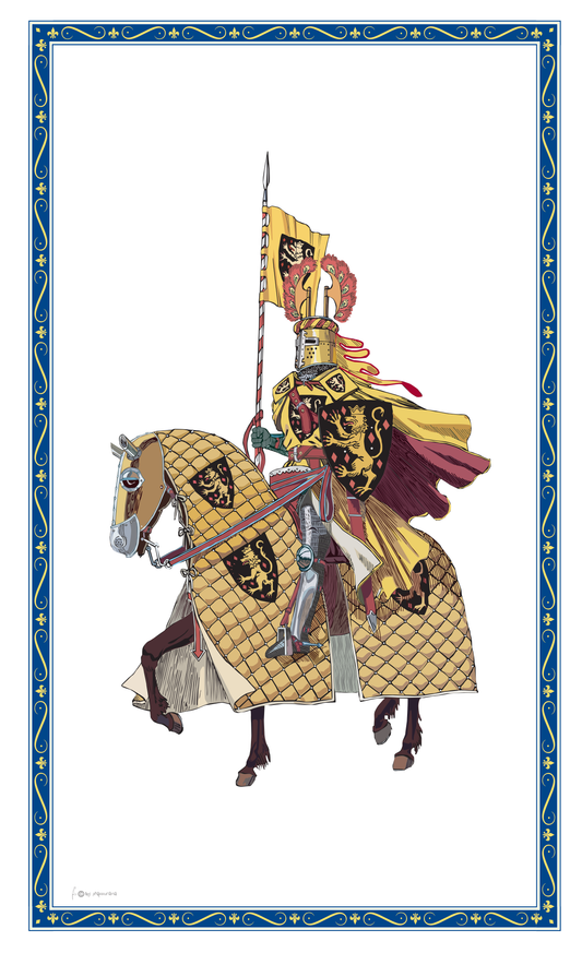 Ritter-Flagge zu Perd ,Ritterfahne