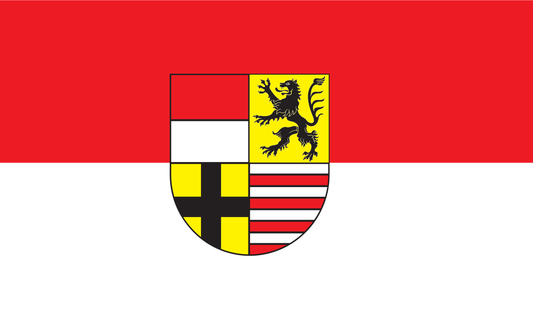 Saale Kreis Flagge, Sachsen