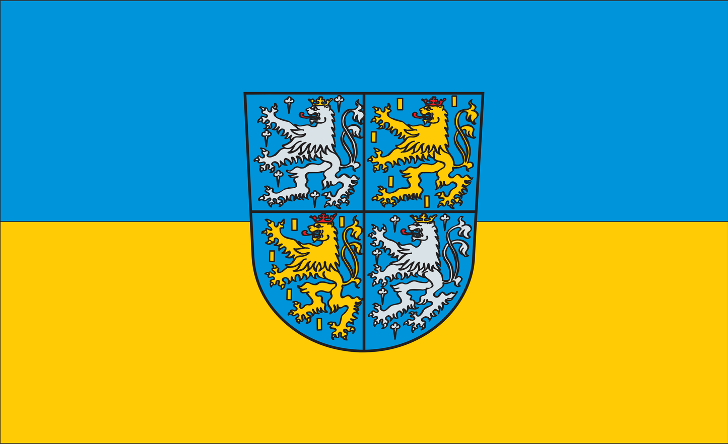Saarbrücken Stadtverband Flagge Saarland