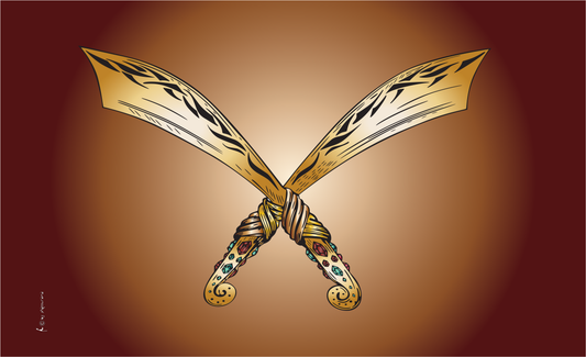 Piratensäbel-Flagge, Verlauf, Piratenfahne