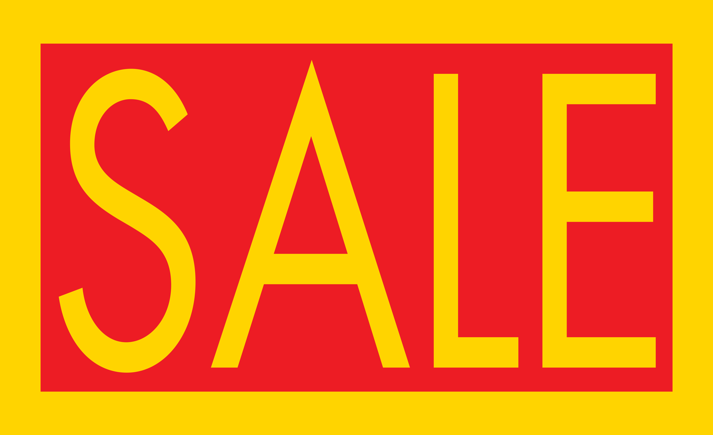 Saleflagge, gelb-rot,Verkauf-,Werbe, Marketingflagge