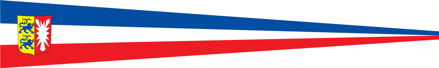 Schleswig-Holstein mit Wappen Wimpel