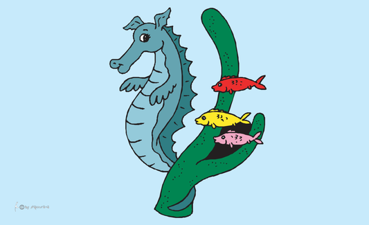 Seepferdchen-Flagge,4,Tierflaggen,Tierzüchter-Flaggen,Zoo