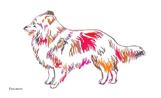Sheltie Hundeflagge, Hundeflagge ,Tierflaggen, Sportflaggen, Vereinsfahnen, Verbandsflaggen